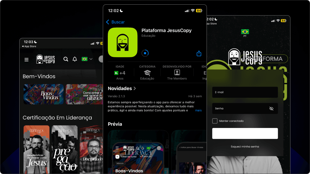 Mockup do aplicativo — tela inicial
